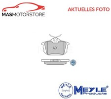 SATZ BREMSBELÄGE BREMSKLÖTZE HINTEN MEYLE 025 218 6115/PD A FÜR SMART FORFOUR