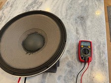 JBL 2226H 15" 600W 8 Ohm Woofer Speaker USED Tested  Working Measures 3.3 Ohms