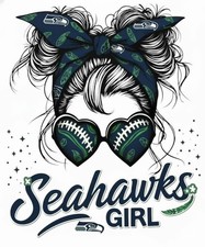 Seahawks Girl Sticker Decal Laptop Wall Mirror Cup Tumblr Locker