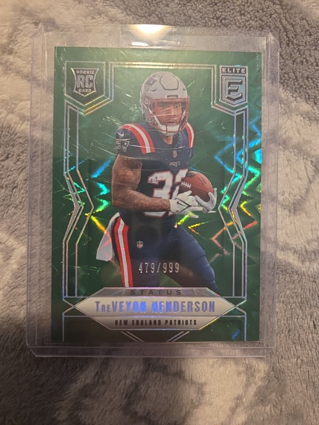 2025 Panini Donruss Elite Rookies Treveyon Henderson#152 Status Explosion 999 RC