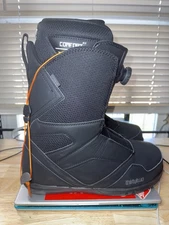 THIRTYTWO MEN'S STW DOUBLE BOA SNOWBOARD BOOTS SIZE 13 8105000540003 BLACK