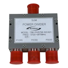 Power Divider / Combiner 3 Way 5725-5875Mhz SW-DIV5758-N31A01 Sunwave