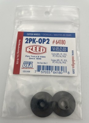 Reed 2PK-OP2 Replacement Plumbing Pipe Cutter Wheels 2 count #64180 **NEW**