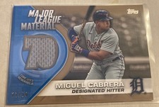 2021 Topps Update Gold Major League Material Relics Miguel Cabrera #MLM-MC /50