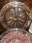Vintage 2 Piece Cut Glass Top Footed Cake Stand/Punch Bowl — photo 5