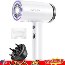 1875W Ionic Hair Dryer Adjustable Heat Speed Lightweight Nozzle Diffuser New