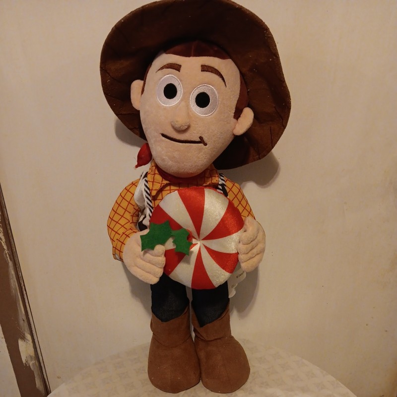 Gemmy Toy Story Woody DOOR GREETER 24 Inch Christmas Plush