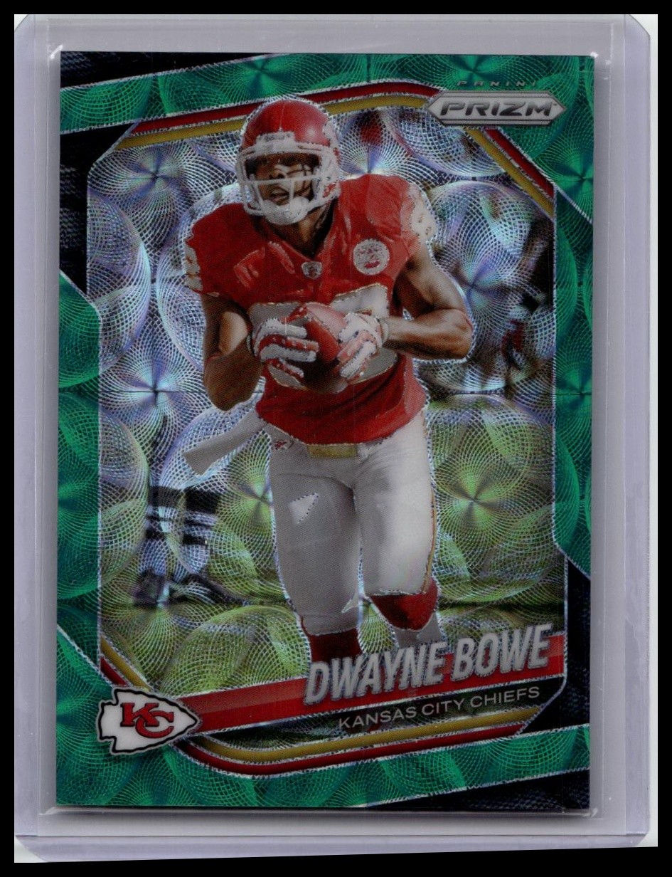 2025 Panini Prizm #46 Dwayne Bowe Green Scope #/75