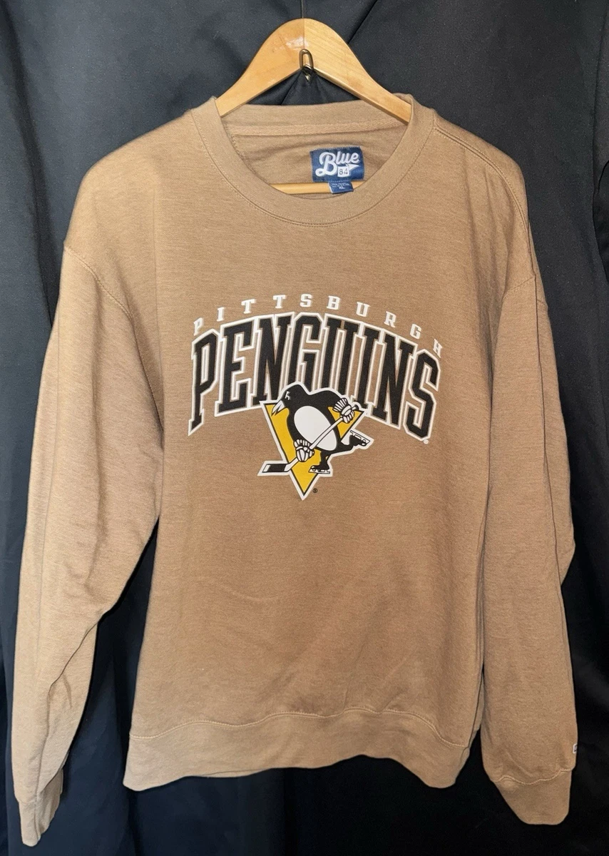Sweat à capuche vintage noir et gris LNH Pittsburgh Penguins