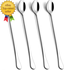 9.5-Inch Long Handle Iced Tea Spoon Coffee Spoons Ice Cream Spoons