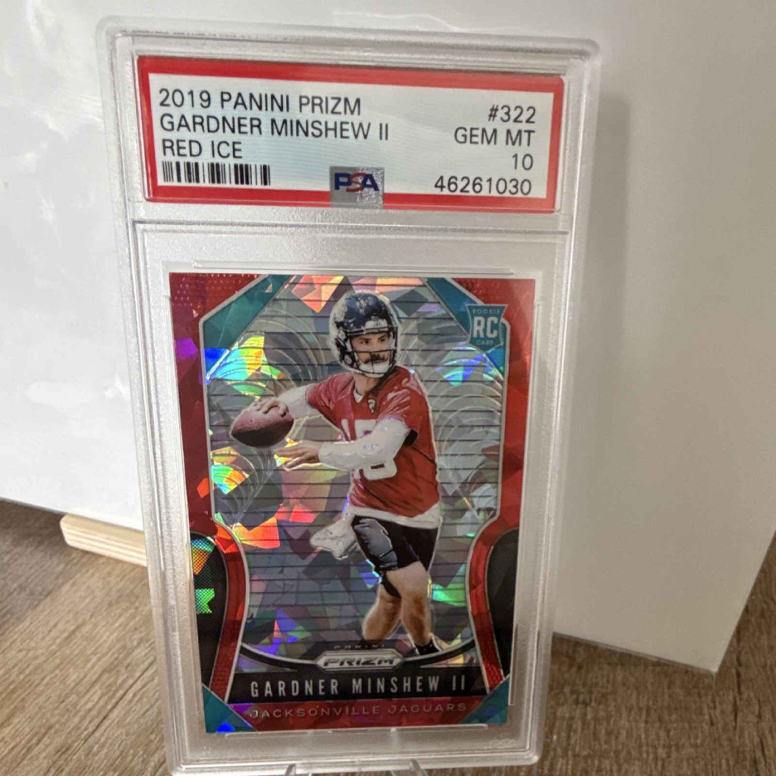 Gardner Minshew II Panini Prizm #322 Red Ice