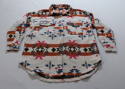 Wren + Glory Women's 'Wild And Free' Aztec Shirt Jacket NC3 Multicolor Small