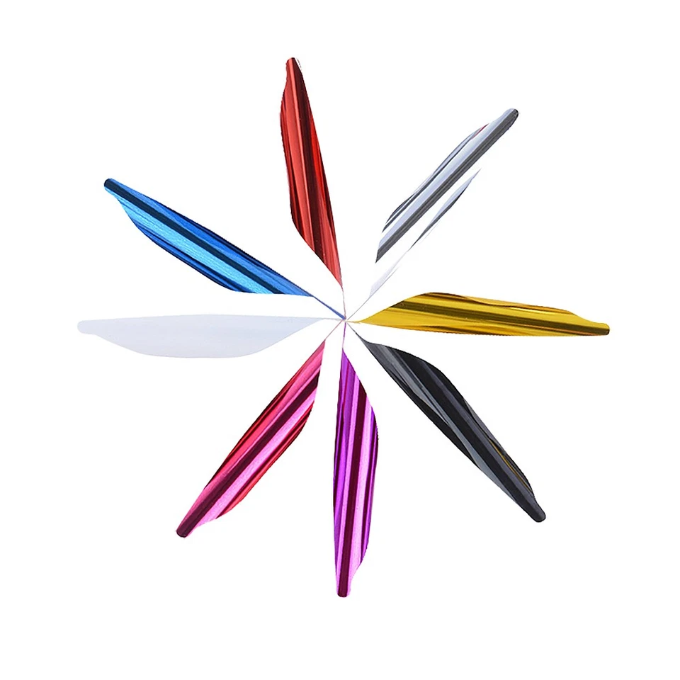 50 paletas giratorias de tiro con arco de 1,8" flecha espiral flechas eje de pluma hágalo usted mismo tiro Foto 2 de 4