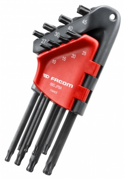 Jeu de 8 clés mâles Torx FACOM 89S.JP8APB de T10 à T45 en étui compact