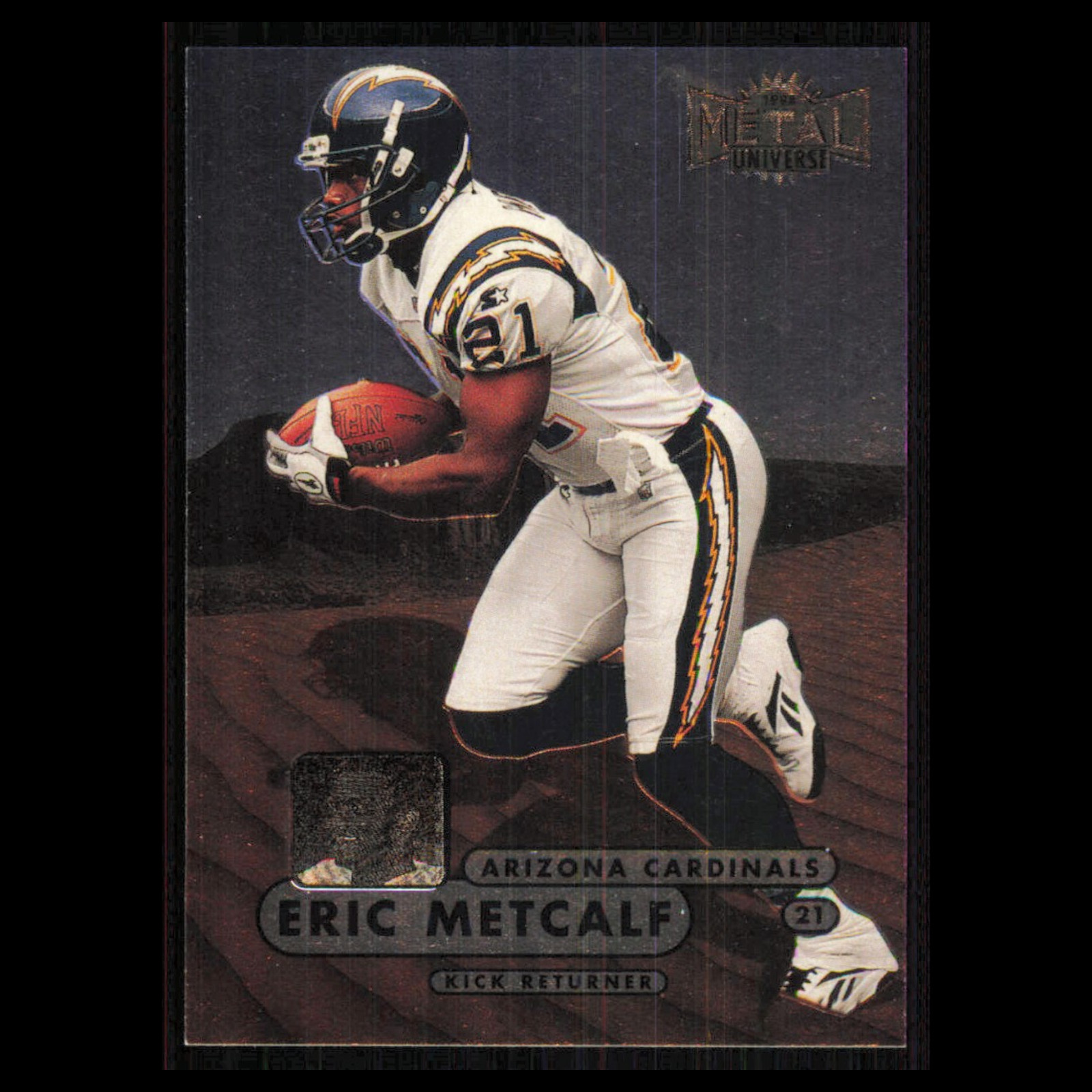 Eric Metcalf #164 1998 Metal Universe Arizona Cardinals Football Card NFL NM