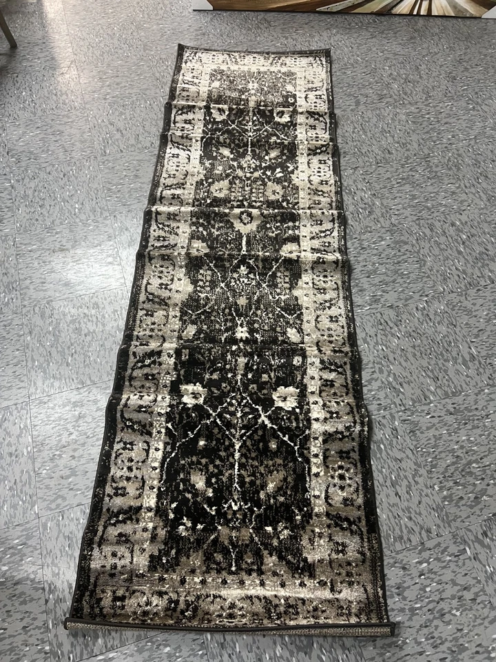 Rizzy Home Panache 2'3" X 7'7" Runner Rug In Gray Finish PNCPN698633TA2377 - Image 4 of 4