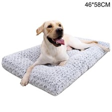 46x58cm Fluffy Dog Bed  2 Pcs Warm Velvet Pet Mattress Anti Slip Sleeping Mat