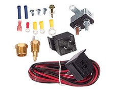 175-185 Degree Electric Fan Relay Kit Cooling Fan Thermostat Switch Temp