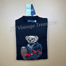 POLO PALPH LAUREN Polo Bear Blend Knit Sweater Men Medium