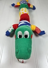 Kids II My Lil Pal Al Alligator Plush Rattle Crinkle Baby Sensory VTG 1996