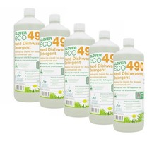 5L ECO490 Washing Up Liquid 5 x 1 Litre Ecological Concentrated Hand Dishwashing 3.50 per litre