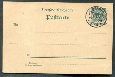 DR-Krone/Adler 1898 BUNDES KEGELFEST BREMEN SO Stpl Postcard Block (GA0789