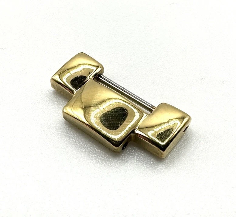 Neuf authentique Gucci 3300M couleur or jaune 16 mm maillon complet pour bracelet
