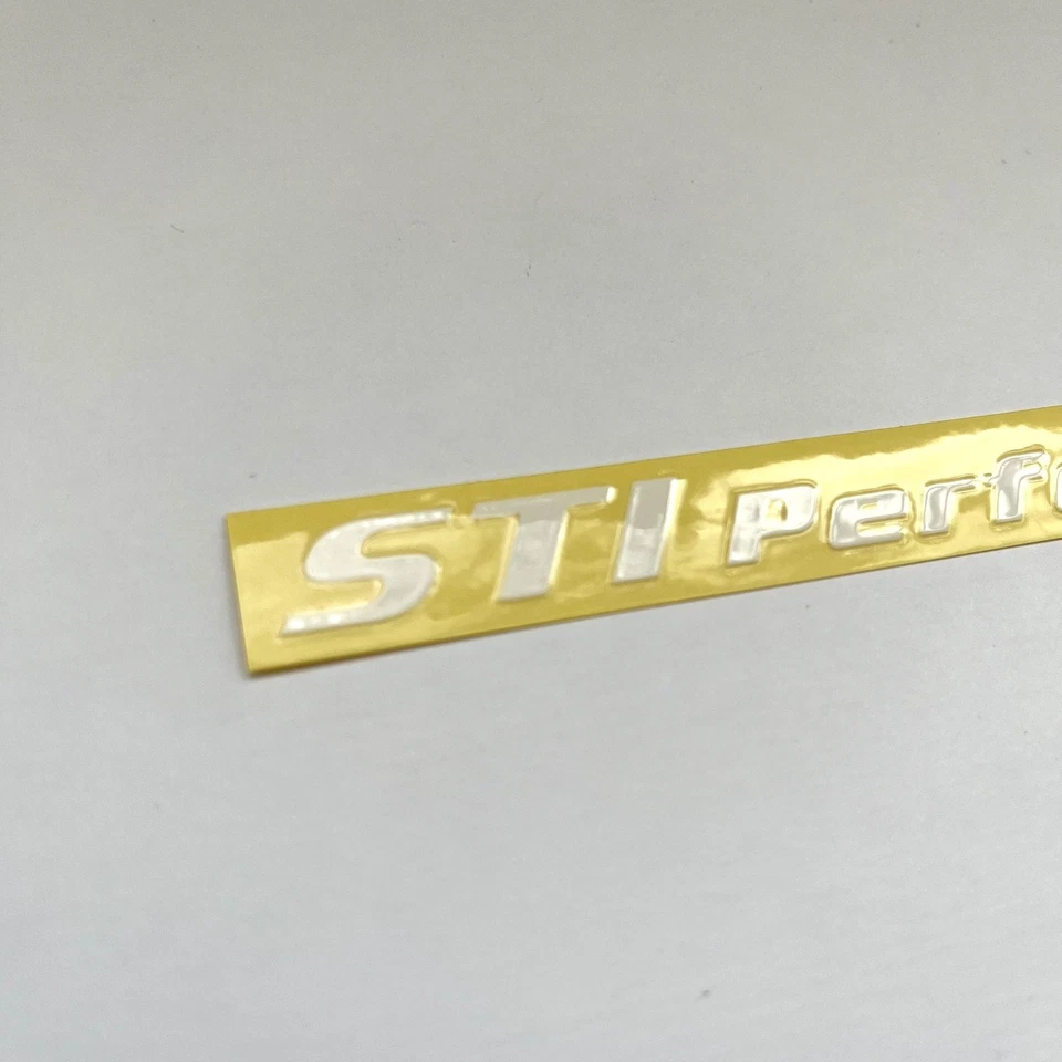 JDM Subaru STI Performance White Mini Sticker Decal Genuine OEM - Image 4 of 4