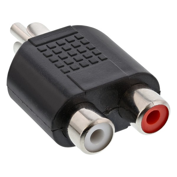 Inline® Audio Adapter, Cinch Stecker An 2X Cinch Buchse, Schwarz-image