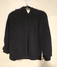 NWT Cat  Jack Girls warm sherpa button up sweater jacket XL 14 winter fall