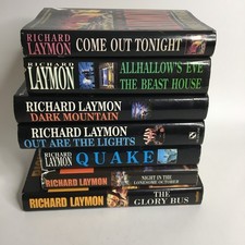Richard Laymon Lot of 7 Horror Hardback Novels. BCA, Most 1st Print. VGC.