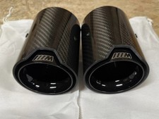BMW CARBON EXHAUST TIPS 135I/140I/235I/240I/335I/340I/435I/440I - BLACK GLOSS X2
