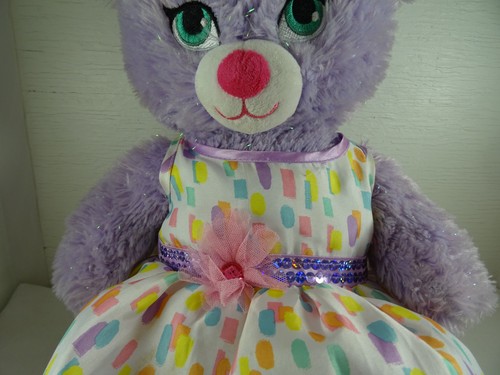 Disney Frozen Purple Sparkly Build A Bear Plush 16" w/Multicolor Dress - Picture 3 of 16