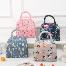 Colorful Insulated Lunch Bag Large Capacity Thermal Bento Food Cooler Tote