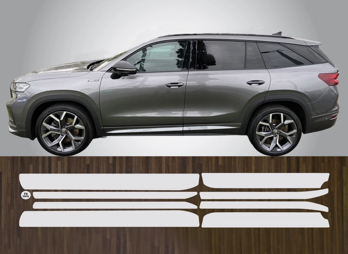 Protezione Paraurti Posteriore Auto per Skoda Kodiaq 2016-2021, Protettore del Bagagliaio in Gomma Carbonio Auto Protezione Paraurti Antigraffio,C-104cm×9cm