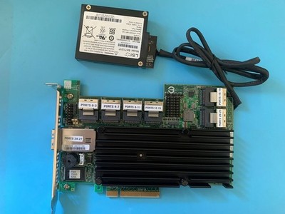 LSI MegaRAID SAS SAS9280-24i4e SATA/SAS Controller Card +   BBU08 #ff