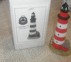 LEFTON 00137 ASSATEAGUE VA. 10.5" TALL CERAMIC LIGHTHOUSE W/ORIGINAL BOX    1996 — photo 1