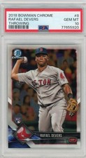 2018 Topps Bowman Chrome Red Sox Rafael Devers Base Rc Psa 10