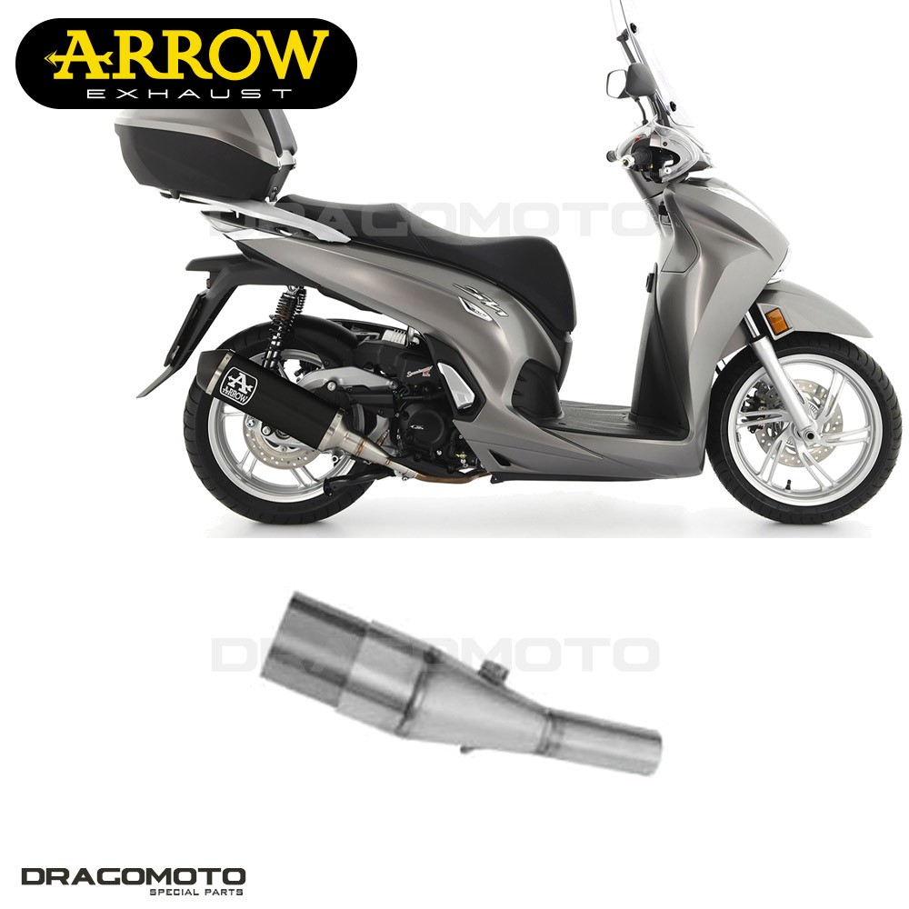 Tuyaux ARROW Homologué Kat en acier inoxydable pour HONDA SH 350 2021 2022