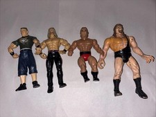 WCW WWE WWF Wrestling Figures Lot of 4 1985-2000 Remco Toy Biz Jakks