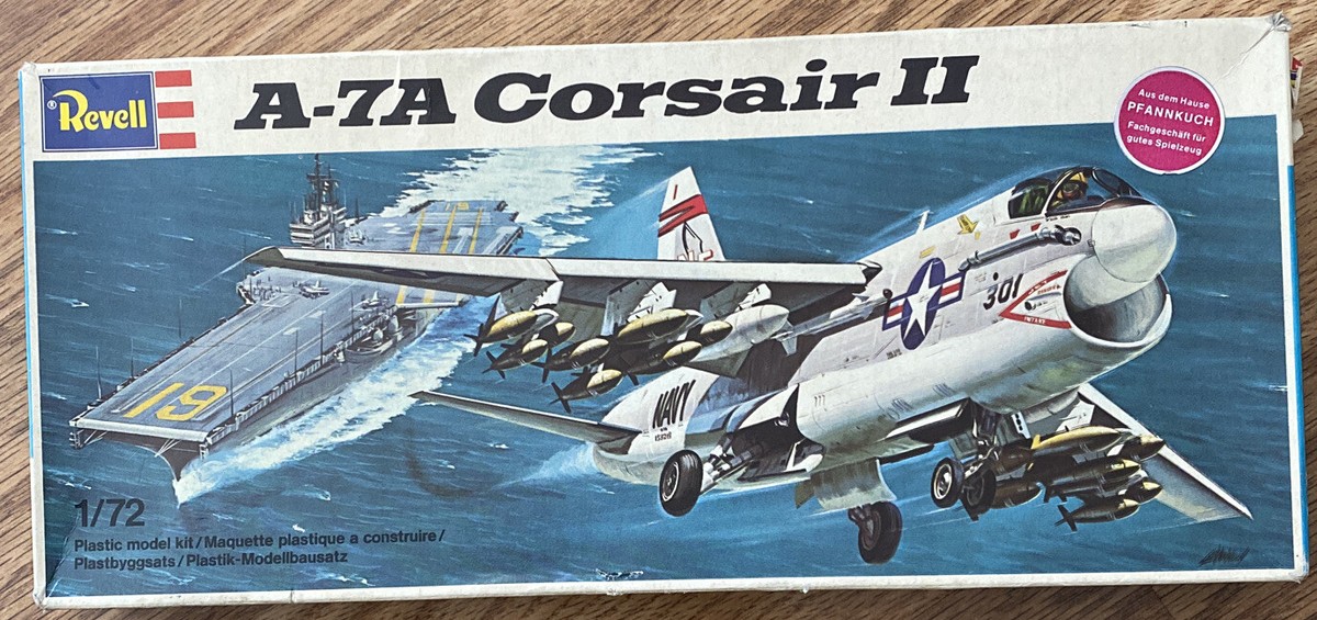 A-7A CORSAIR II Revell 1/72 Scale Model Kit H-114 Vintage 1967 | eBay