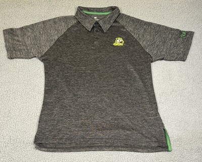 Men's Colosseum Heathered Gray Oregon Ducks Alternate Logo Down Swing Raglan