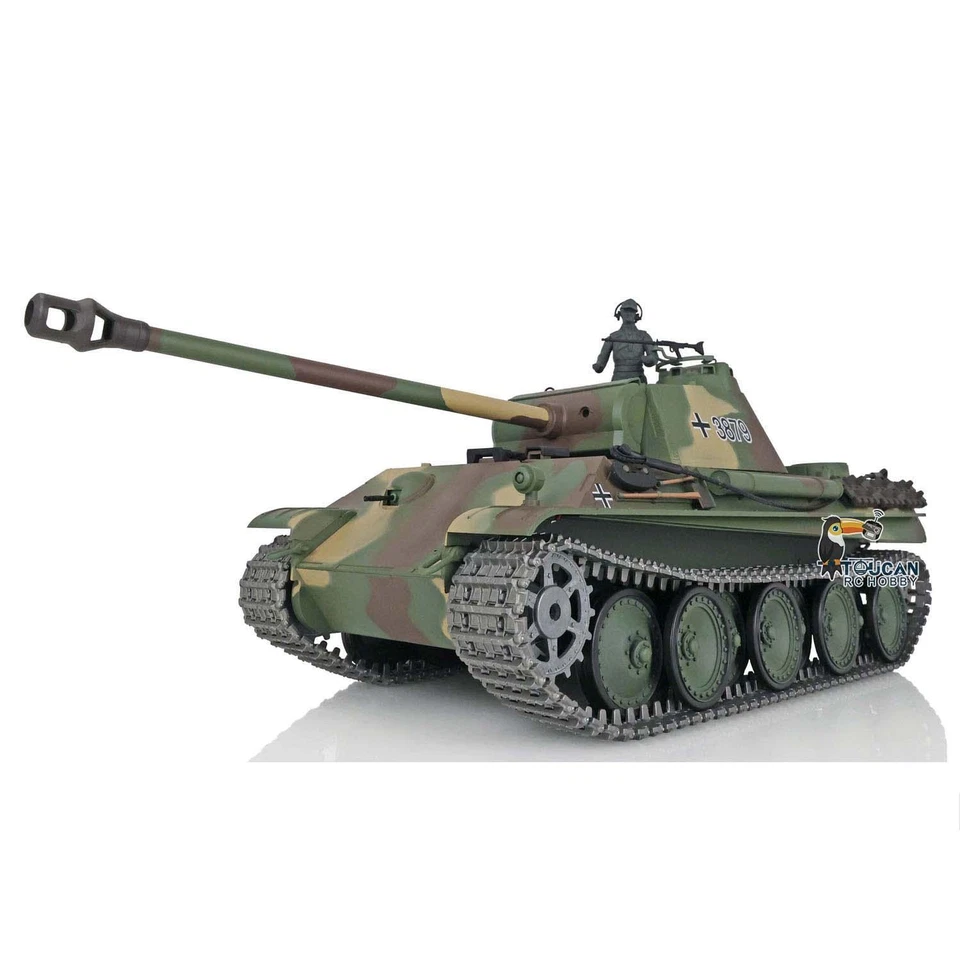 1/16 7.0 Henglong Upgraded German Panther G RTR IR BB RC Tank 3879 360° Turret - Image 4 of 4