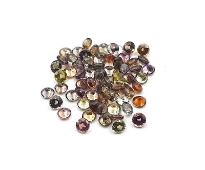 Natural Multi Sapphire Round Cut Loose Gemstone 32 Pcs 2.25 MM 2 CT