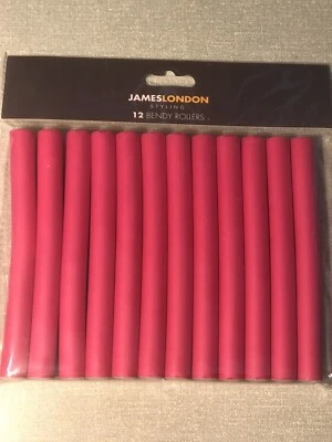 FOAM HAIR CURLING ROLLERS Styling Twist Sponge Cushion 12 Bendy Rollers