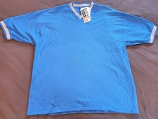 NEW VTG 90s Basic Editions Blue Surf Skate Boarder USA Made T-Shirt Mens XL