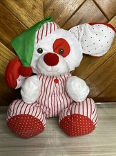 Vintage Fisher Price Christmas Puppy Dog Puffalump Nylon Plush 1991 8125