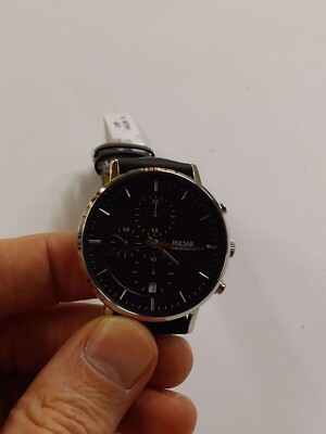 PULSAR PM3081X1 Klassische Herrenuhr aus Edelstahl mit 3 BAR Lederarmband