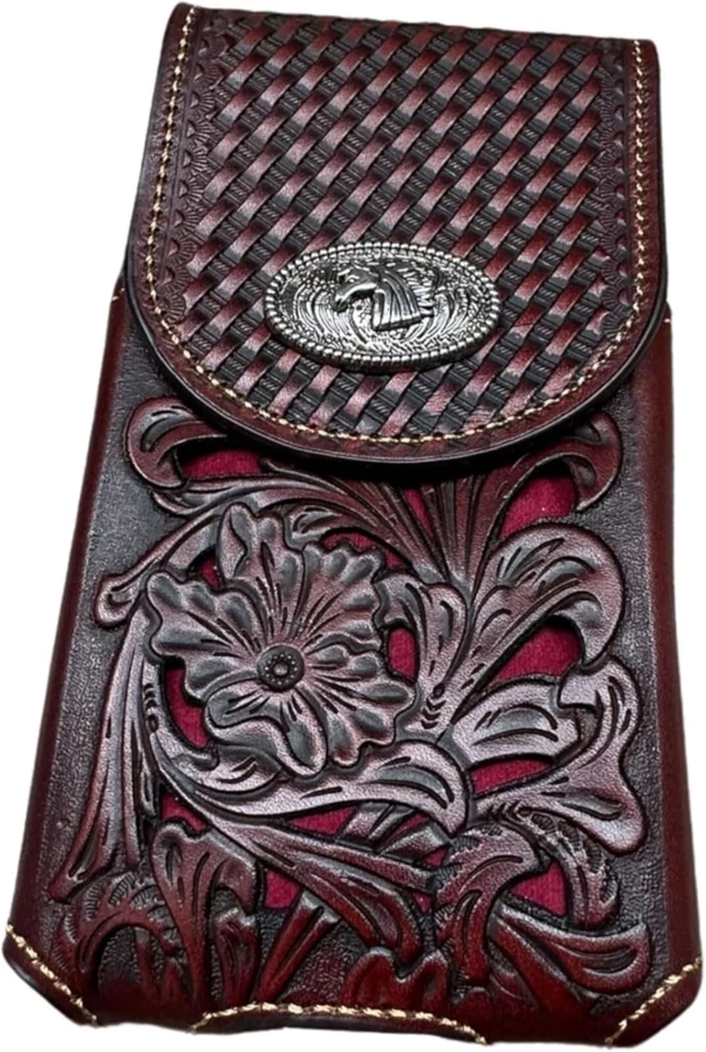 7" HORSE  POUCH BELT LOOP CELL PHONE HOLSTER CASE WESTERN UNIVERSAL #EH12691 - Image 2 of 4