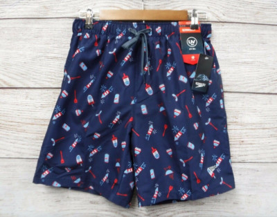 Speedo Swim Trunks Mens Size 2XL Navy Summer Fun 18'' Volley Shorts New